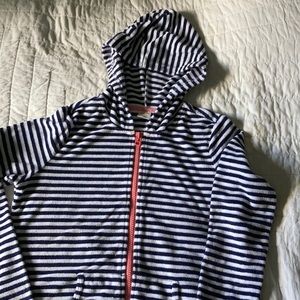 Gymboree terry cloth hooded striped hoodie